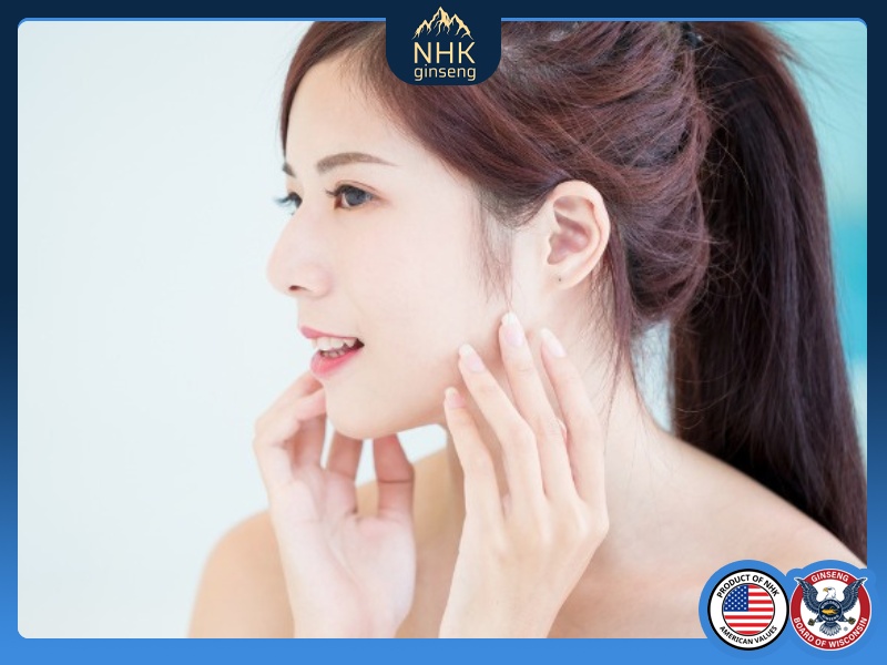 Trà sâm giúp da đàn hồi và tươi trẻ