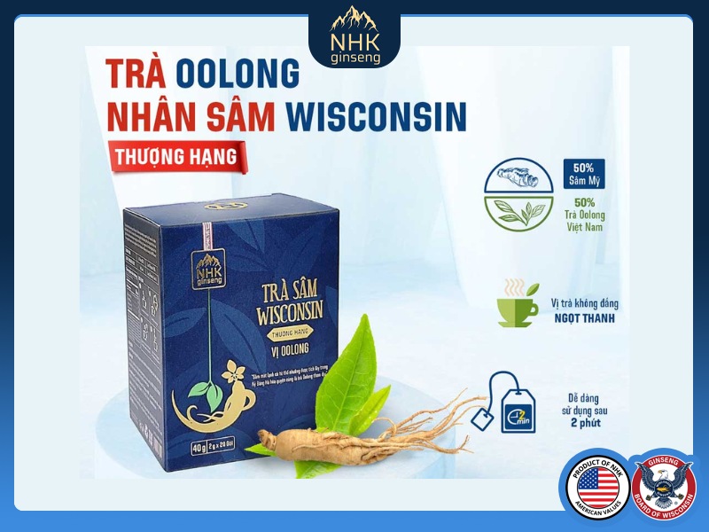 NHK Ginseng - Đơn vị nghiên cứu và phân phối độc quyền sản phẩm trà ô long nhân sâm Wisconsin từ Mỹ