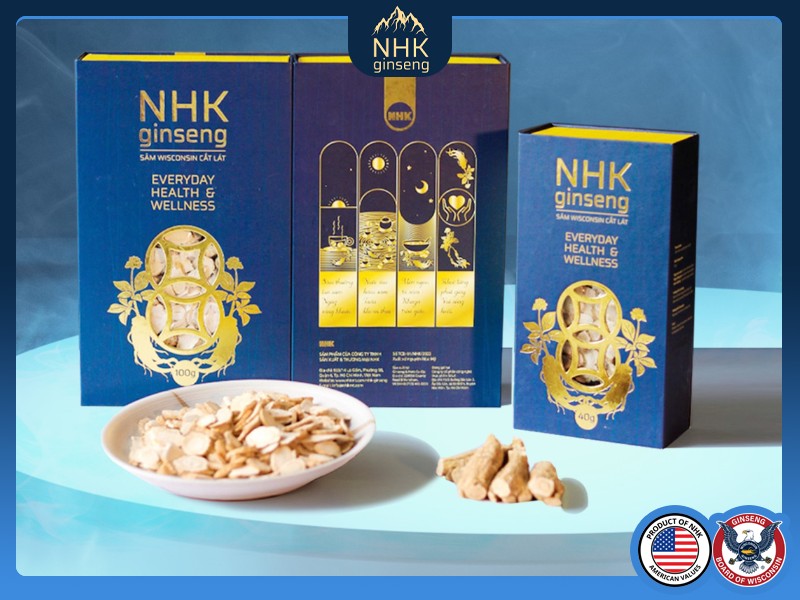 NHK Ginseng - Địa chỉ bán sâm khô cắt lát Mỹ uy tín, chất lượng