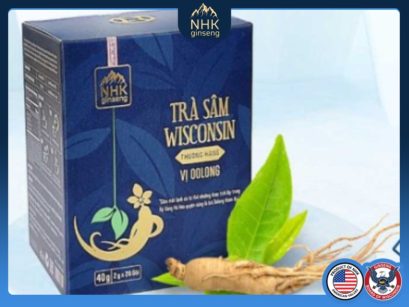 Trà oolong sâm Hoa Kỳ của NHK Ginseng